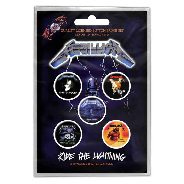 Metallica Ride the Lightning Badge Pack