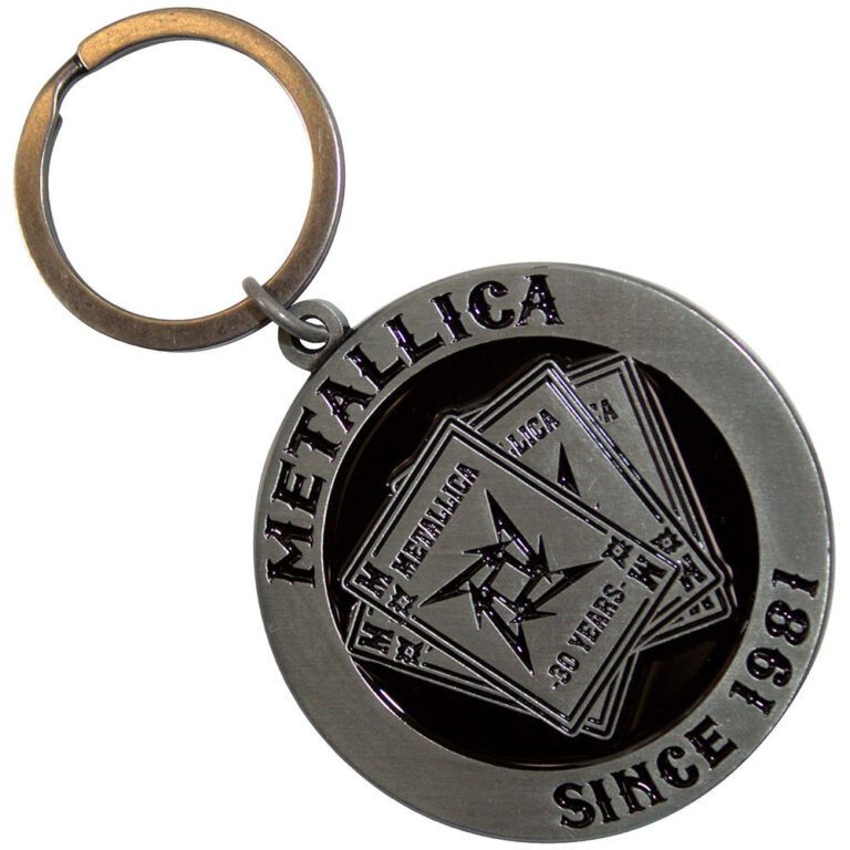 Metallica 30th Anniversary Playing Card Keychain