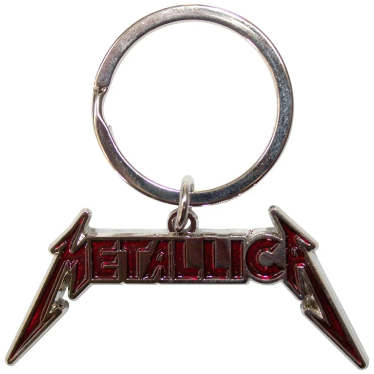 Metallica Bright Red Logo Keychain