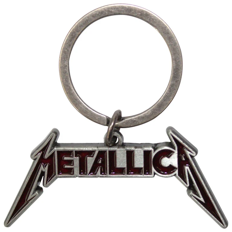 Metallica Deep Red Logo Keychain
