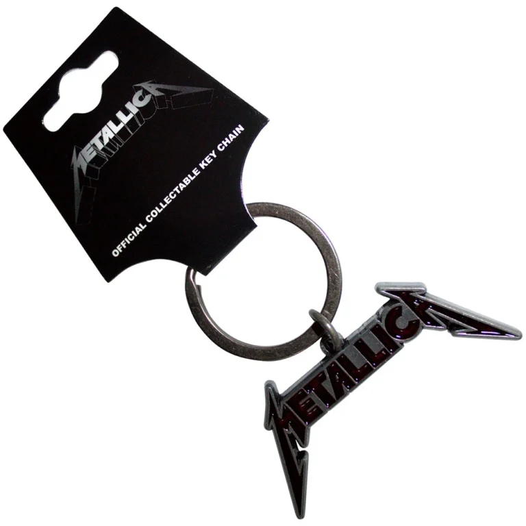 Metallica Deep Red Logo Keychain