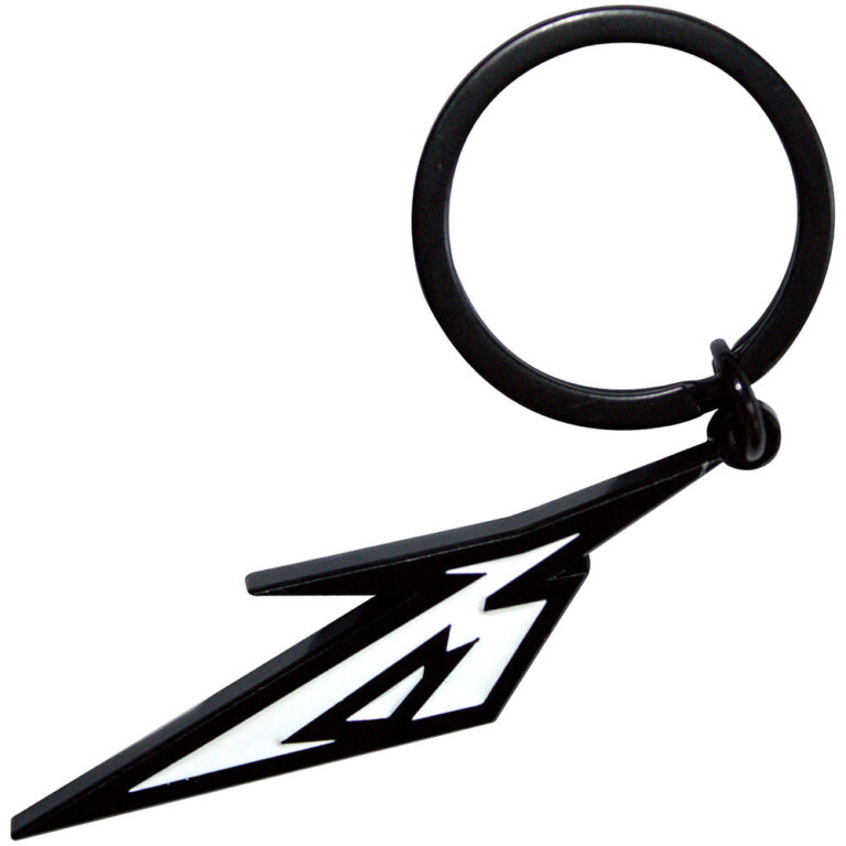 Metallica Black & White M Logo Keychain