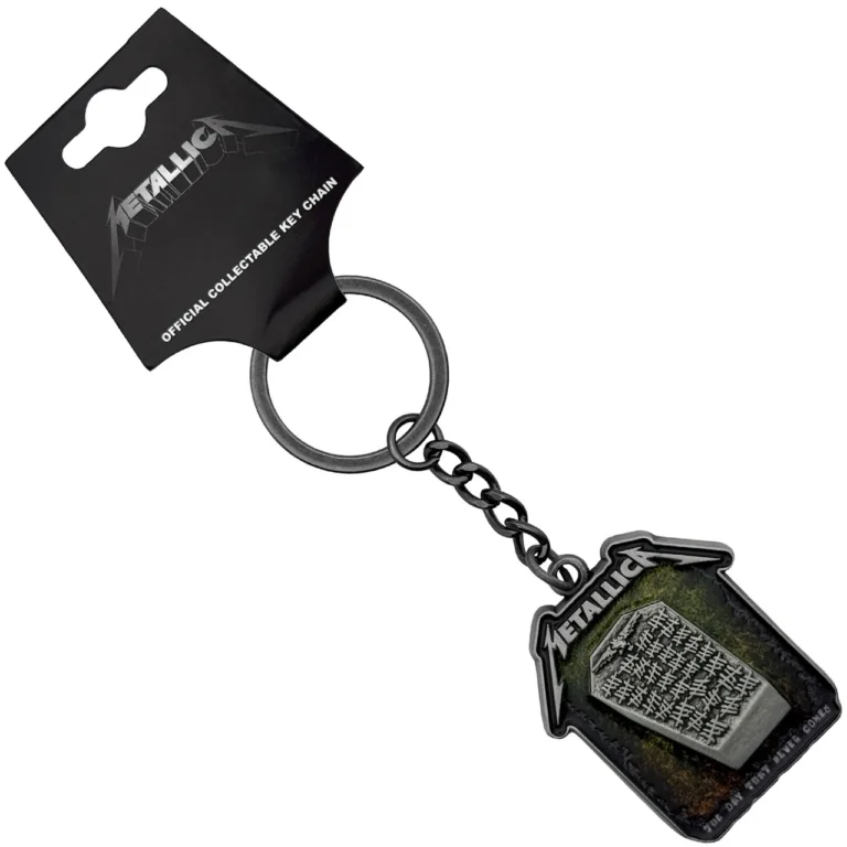 Metallica Never Die Tombstone Keychain