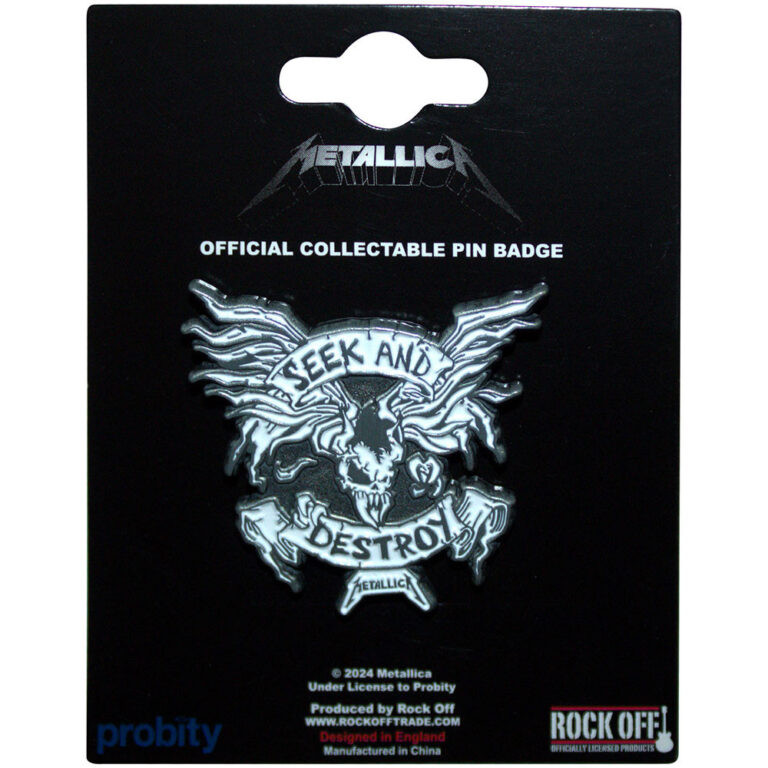 Metallica Seek & Destroy Pin Badge