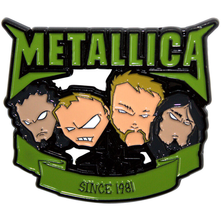 Metallica Since 1981 Heads Pin Badge