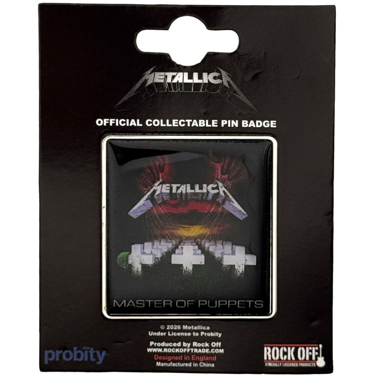 Metallica Master Of Puppets Pin Badge