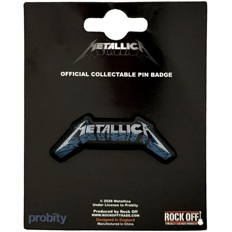 Metallica Blue Shadow Logo Pin Badge