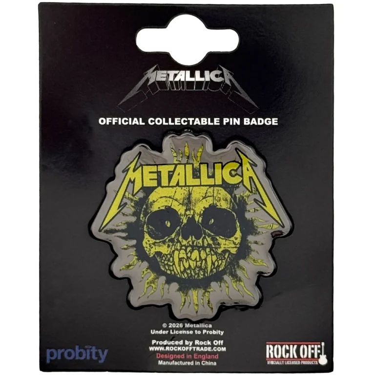 Metallica Sun Mono Pin Badge