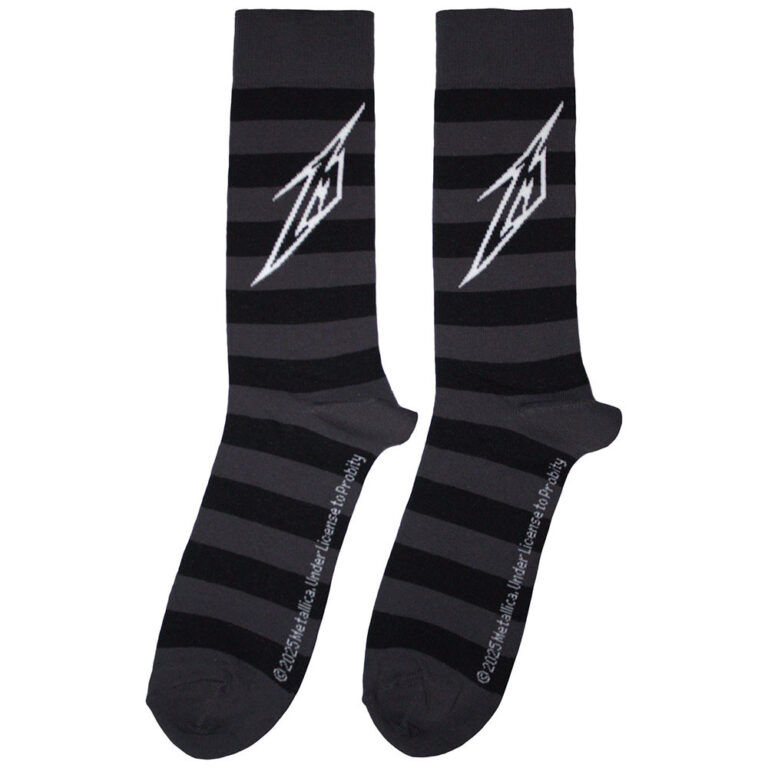 Metallica Lightning M (Charcoal Grey) (UK Size 6 – 11) Socks