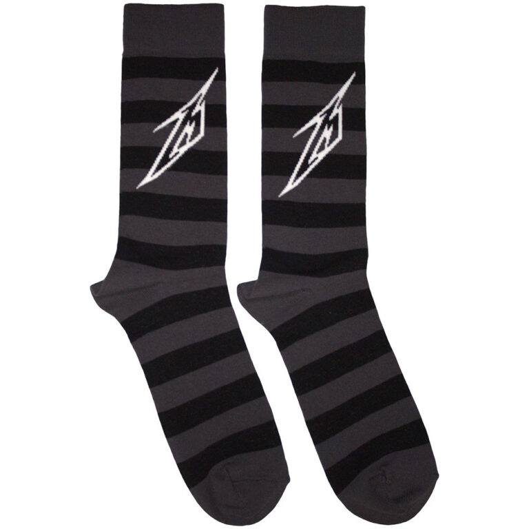 Metallica Lightning M (Charcoal Grey) (UK Size 6 – 11) Socks