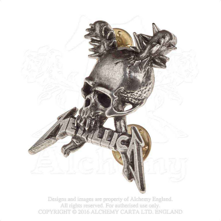 Metallica Damage including skull Pin Badge