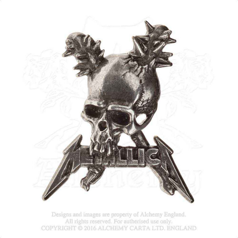 Metallica Damage including skull Pin Badge