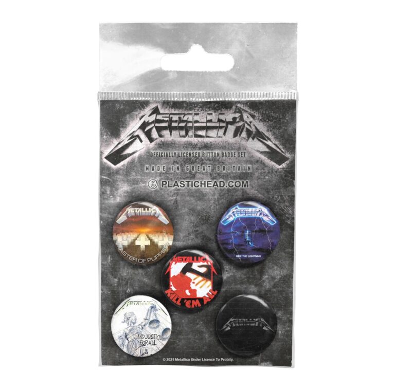 Metallica – ALBUMS 1983-1991 BUTTON BADGE SET