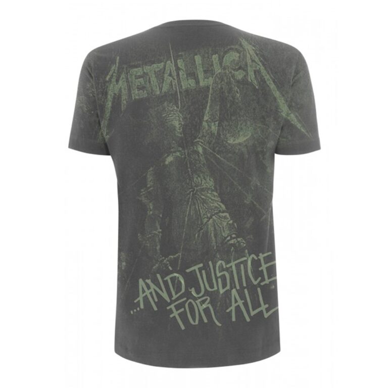 Metallica – And Justice For All Neon (all Over) Front / Back Print T-Shirt
