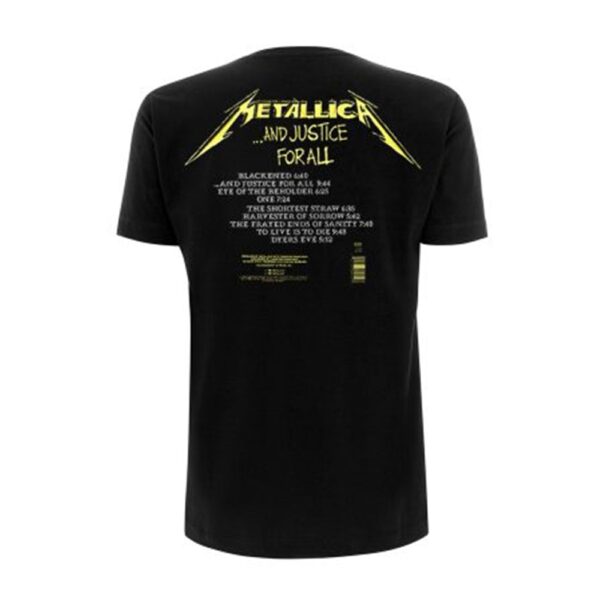 Metallica - And Justice For All Tracks T-Shirt (Front / Back Print) - Image 2