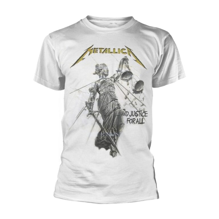 Metallica – And Justice For All (white) Front / Back Print T-Shirt