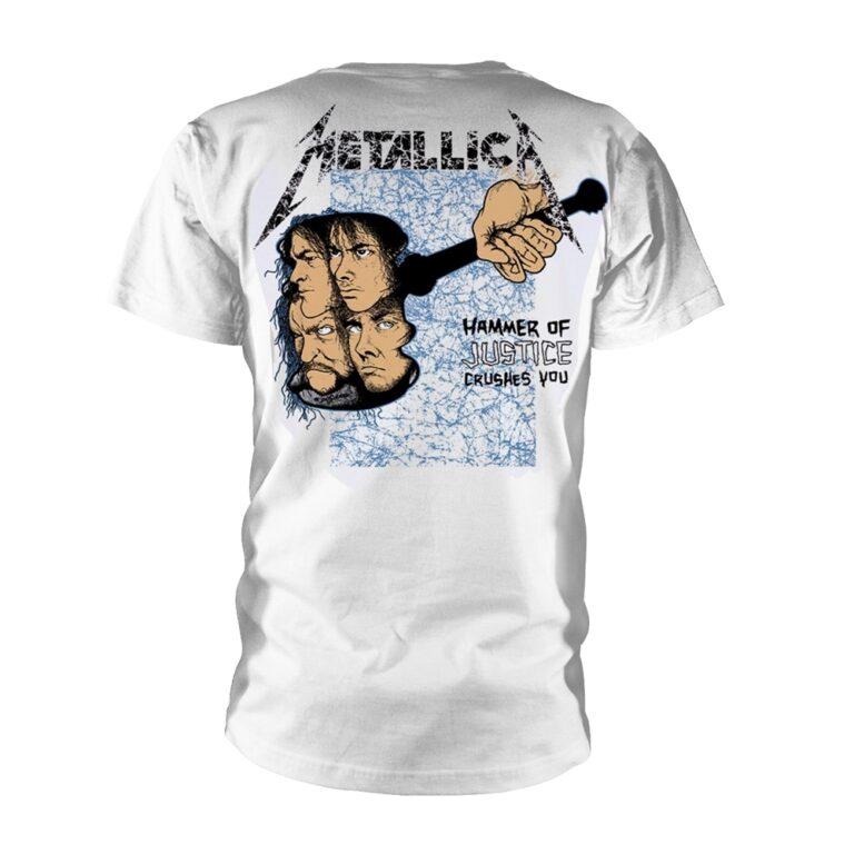 Metallica – And Justice For All (white) Front / Back Print T-Shirt