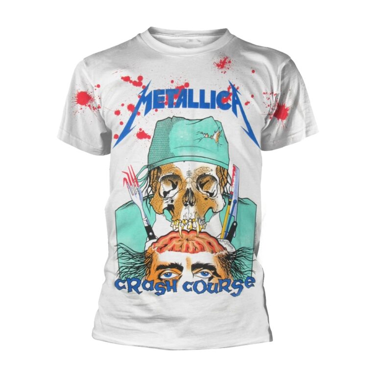 Metallica – Crash Course In Brain Surgery (all Over) Front / Back Print T-Shirt