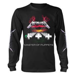 Metallica - Master Of Puppets Tracks (black) Long Sleeved T-Shirt