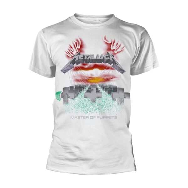 Metallica - Master Of Puppets (white) T-Shirt (Front / Back Print)