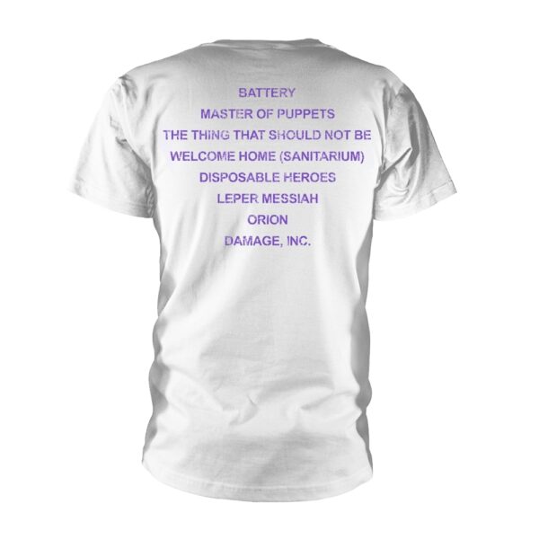 Metallica - Master Of Puppets (white) T-Shirt (Front / Back Print) - Image 2