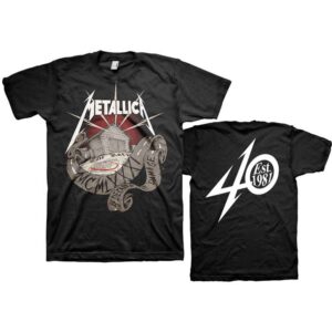 Metallica 40th Anniversary Garage Black Back Print T-Shirt