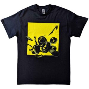 Metallica 72 Seasons Broken/Burnt Drums Black Back Print T-Shirt