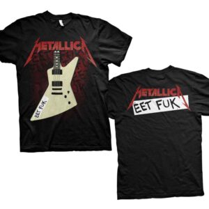 Metallica Eet Fuk Black Back Print T-Shirt