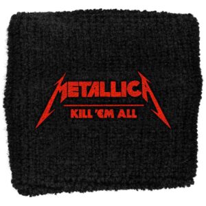 Metallica Embroidered Wristband: Kick 'Em All Embroidered Wristband