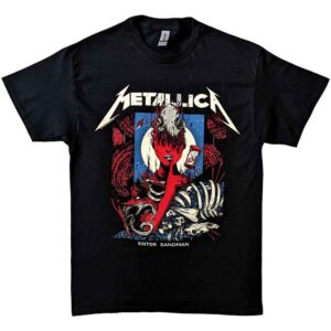 Metallica Enter Sandman Poster Black T-Shirt