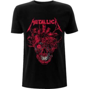 Metallica Heart Skull Black T-Shirt