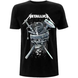 Metallica History White Logo Black T-Shirt