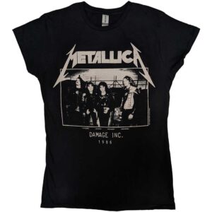 Metallica Masters of Puppets Photo Damage Inc Tour Black Ladies T-Shirt