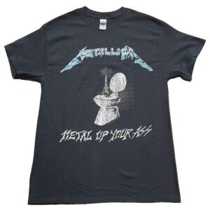 Metallica Metal Up Your Ass Black Back Print T-Shirt