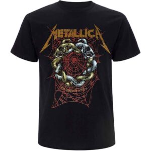 Metallica Ruin/Struggle Black Back Print T-Shirt