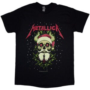 Metallica Santa Horns Black T-Shirt