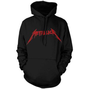 Metallica Skull Screaming Red Black Back Print Pullover Hoodie