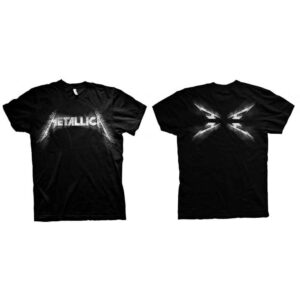 Metallica Spiked Black Back Print T-Shirt