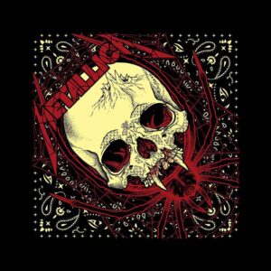 Metallica Unisex Spider Skull Black Bandana