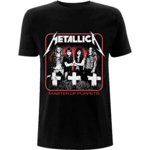 Metallica Vintage Master of Puppets Photo Black T-Shirt