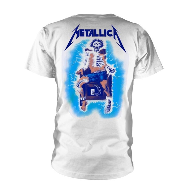 Metallica – Ride The Lightning (white) Front / Back Print T-Shirt