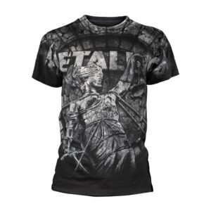 Metallica - Stoned Justice (all Over) T-Shirt (Front / Back Print)