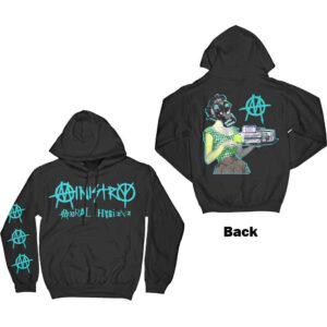 Ministry Moral Hygiene Gasmask (Black) (Back & Sleeve Print) Pullover Hoodie