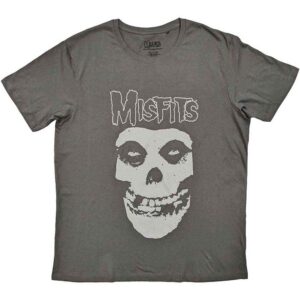 Misfits Logo & Fiend Charcoal Grey T-Shirt