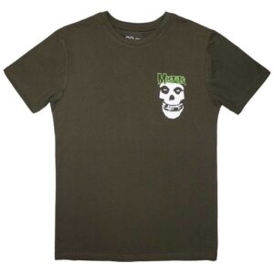 Misfits Mini Skull & Logo Green T-Shirt