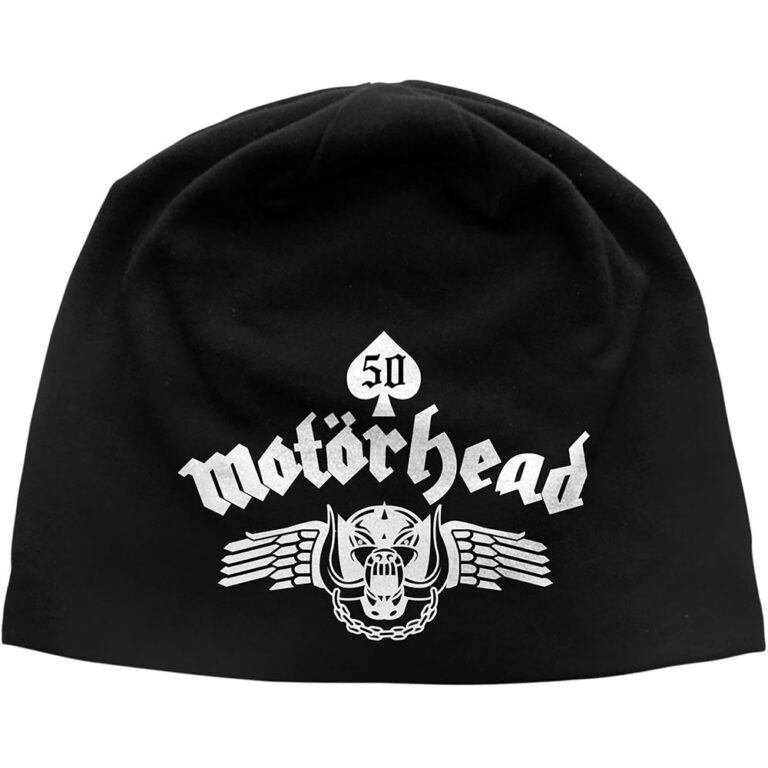 Motorhead Skull Wing JD Print Beanie Hat