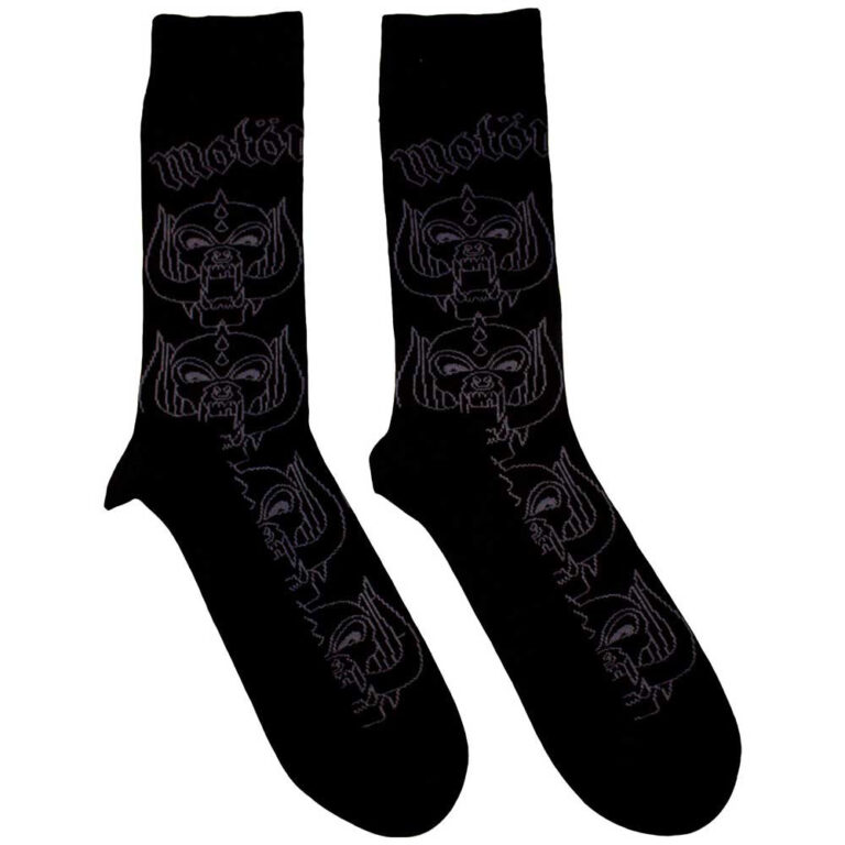 Motorhead Warpig Outlines (Black) (UK Size 7 – 11) Socks