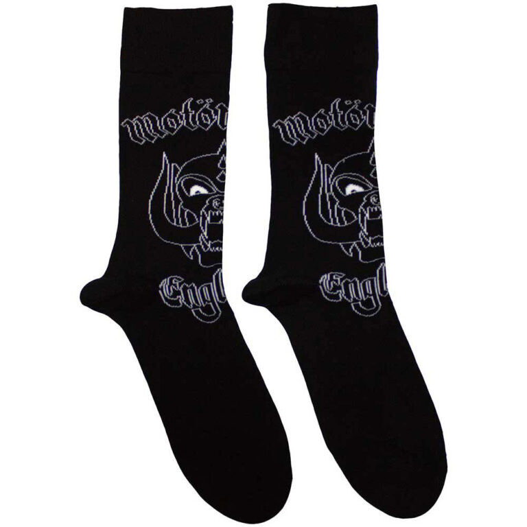 Motorhead England (Black) (UK Size 4 – 7) Socks