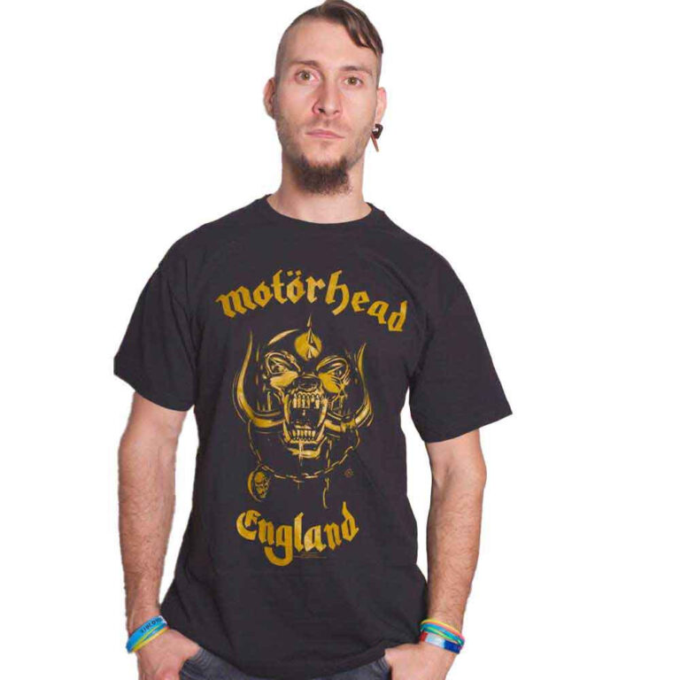 Motorhead England Classic Gold T-Shirt