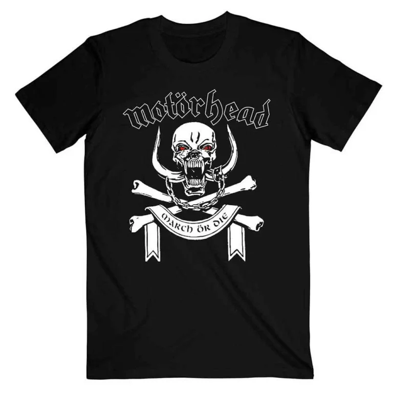 Motorhead March or Die Lyrics T-Shirt